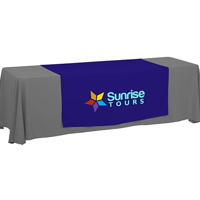 Serged 8-foot Closed-Back Table Throw and Runner Kit