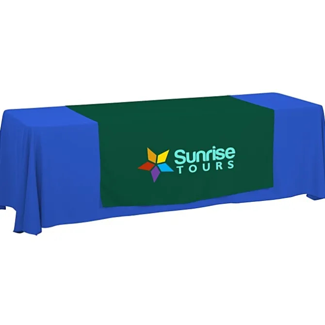 Serged 8-foot Closed-Back Table Throw and Runner Kit