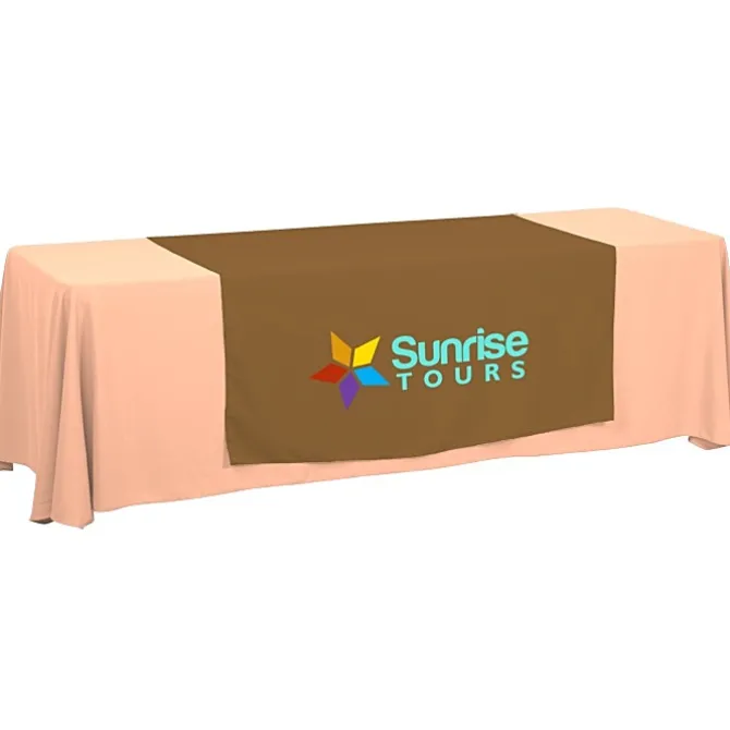 Serged 8-foot Closed-Back Table Throw and Runner Kit