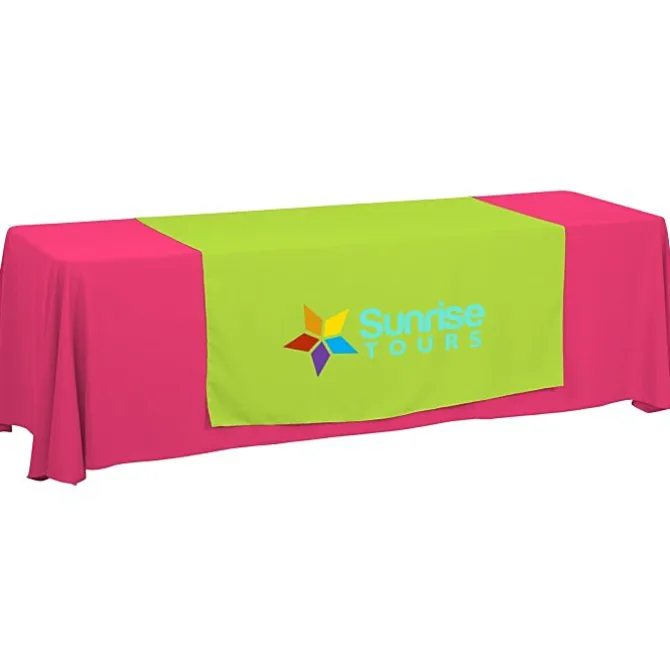 Serged 8-foot Closed-Back Table Throw and Runner Kit
