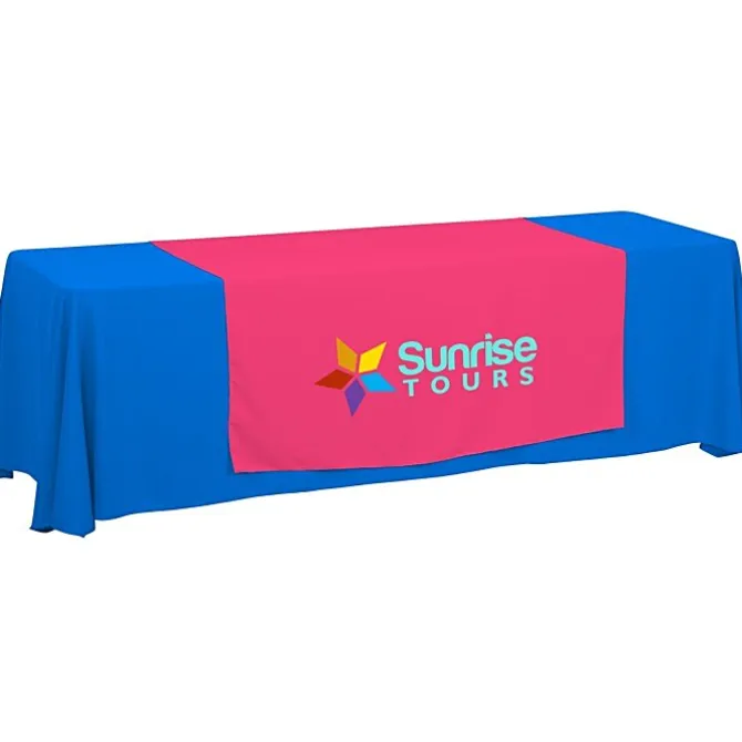 Serged 8-foot Closed-Back Table Throw and Runner Kit