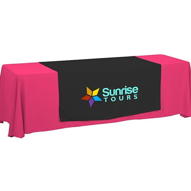 Serged 8-foot Closed-Back Table Throw and Runner Kit