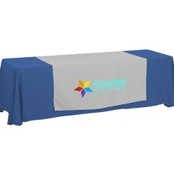 Serged 8-foot Closed-Back Table Throw and Runner Kit