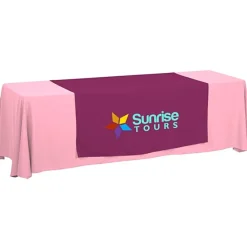 Serged 8-foot Closed-Back Table Throw and Runner Kit