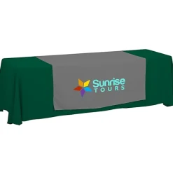 Serged 8-foot Closed-Back Table Throw and Runner Kit