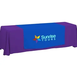Serged 8-foot Closed-Back Table Throw and Runner Kit