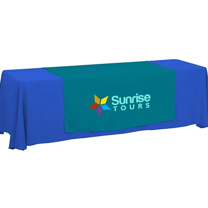 Serged 8-foot Closed-Back Table Throw and Runner Kit