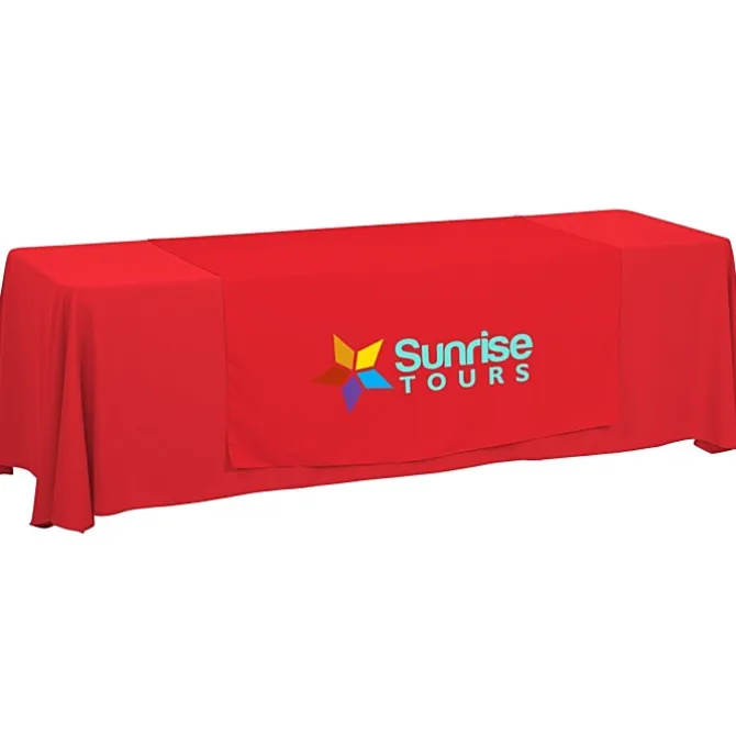 Serged 8-foot Closed-Back Table Throw and Runner Kit