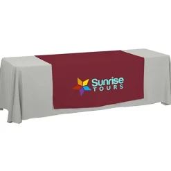Serged 8-foot Closed-Back Table Throw and Runner Kit