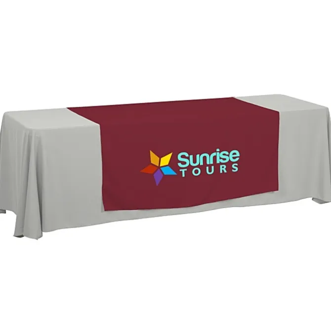 Serged 8-foot Closed-Back Table Throw and Runner Kit