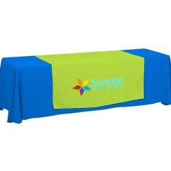 Serged 8-foot Closed-Back Table Throw and Runner Kit