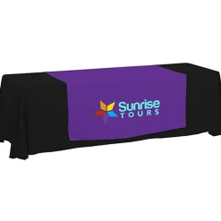 Serged 8-foot Closed-Back Table Throw and Runner Kit