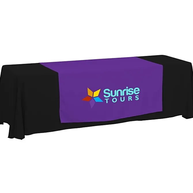 Serged 8-foot Closed-Back Table Throw and Runner Kit