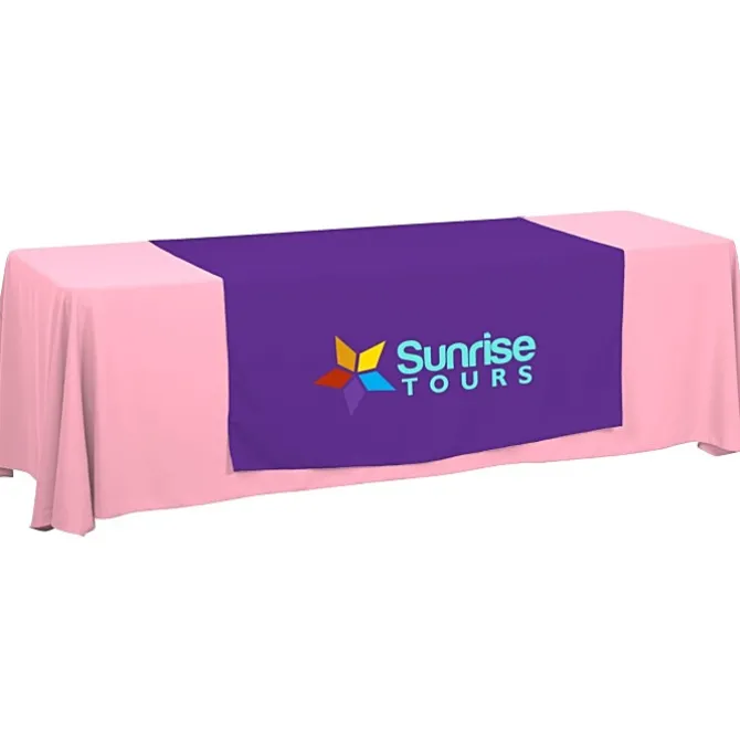 Serged 8-foot Closed-Back Table Throw and Runner Kit