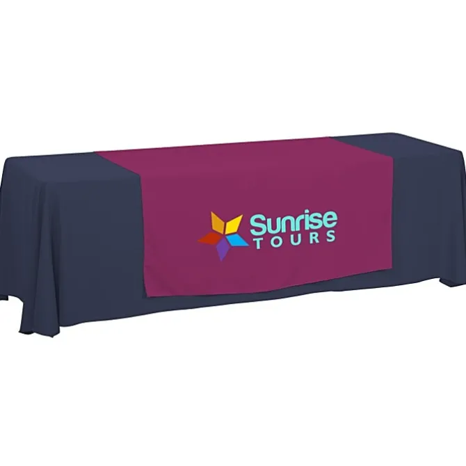Serged 8-foot Closed-Back Table Throw and Runner Kit