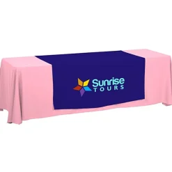 Serged 8-foot Closed-Back Table Throw and Runner Kit