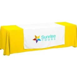 Serged 8-foot Closed-Back Table Throw and Runner Kit