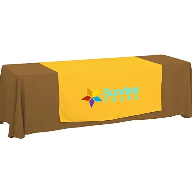 Serged 8-foot Closed-Back Table Throw and Runner Kit