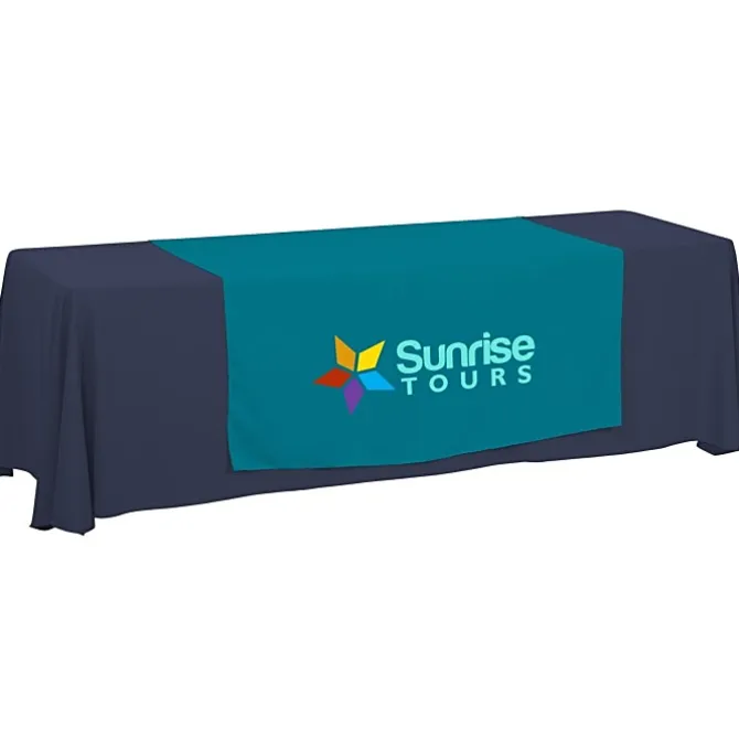 Serged 8-foot Closed-Back Table Throw and Runner Kit