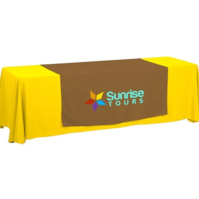 Serged 8-foot Closed-Back Table Throw and Runner Kit