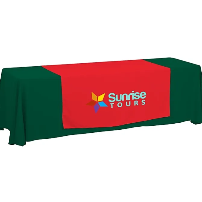 Serged 8-foot Closed-Back Table Throw and Runner Kit