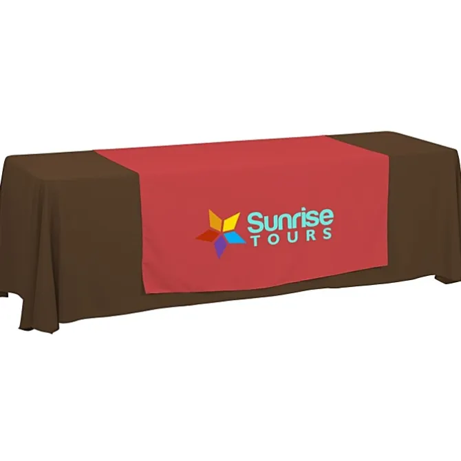 Serged 8-foot Closed-Back Table Throw and Runner Kit