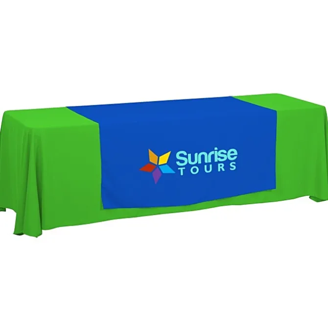 Serged 8-foot Closed-Back Table Throw and Runner Kit