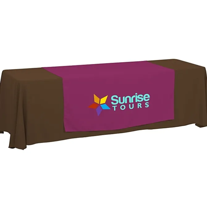 Serged 8-foot Closed-Back Table Throw and Runner Kit