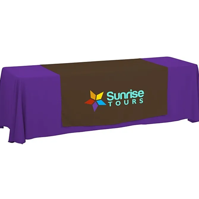 Serged 8-foot Closed-Back Table Throw and Runner Kit
