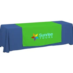 Serged 8-foot Closed-Back Table Throw and Runner Kit