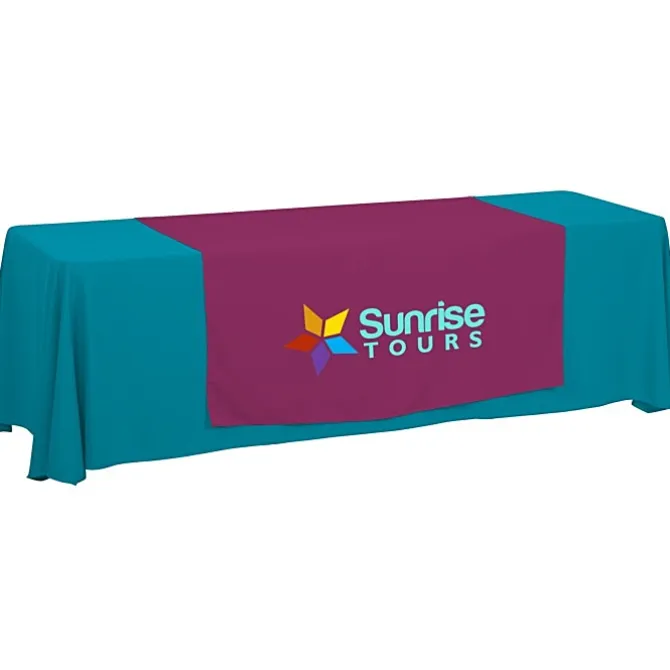 Serged 8-foot Closed-Back Table Throw and Runner Kit