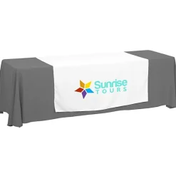Serged 8-foot Closed-Back Table Throw and Runner Kit