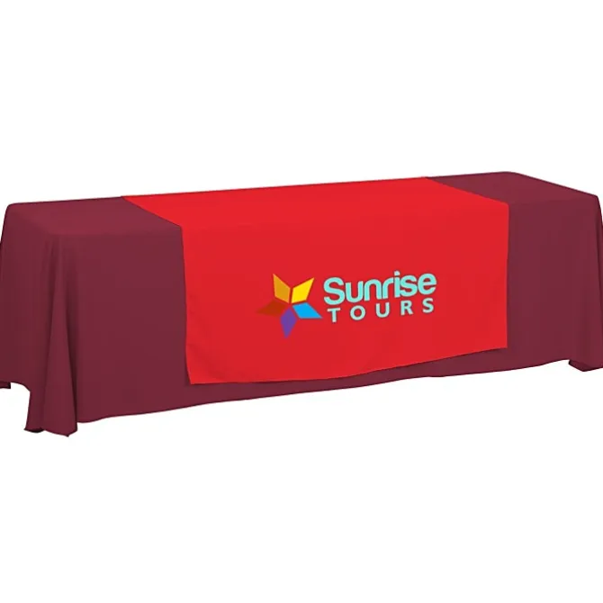 Serged 8-foot Closed-Back Table Throw and Runner Kit