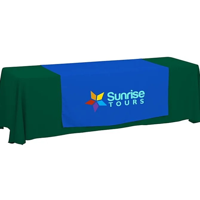 Serged 8-foot Closed-Back Table Throw and Runner Kit