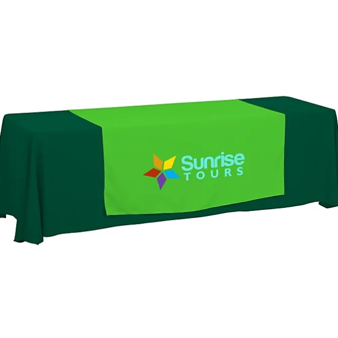 Serged 8-foot Closed-Back Table Throw and Runner Kit