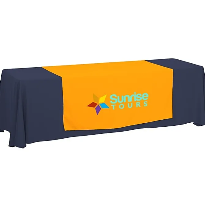 Serged 8-foot Closed-Back Table Throw and Runner Kit