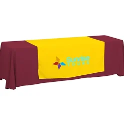 Serged 8-foot Closed-Back Table Throw and Runner Kit