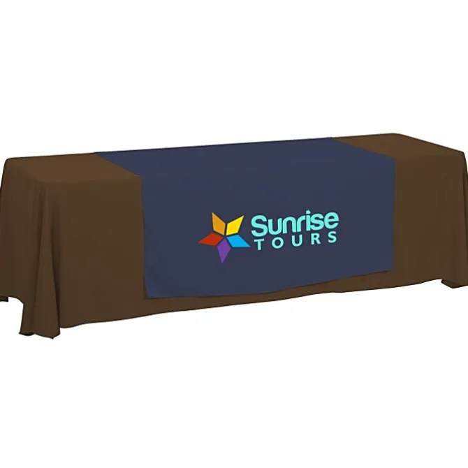 Serged 8-foot Closed-Back Table Throw and Runner Kit