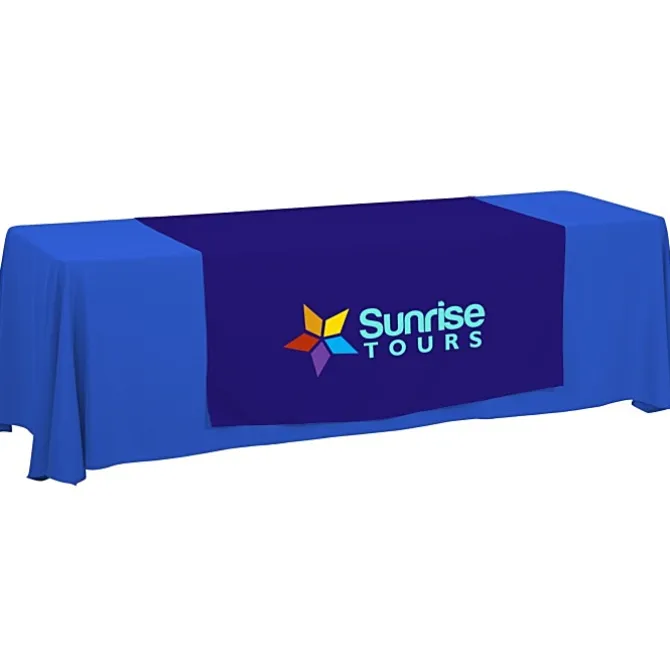 Serged 8-foot Closed-Back Table Throw and Runner Kit