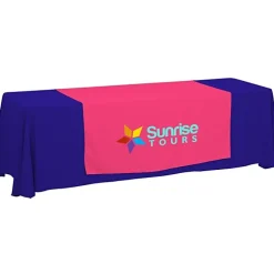 Serged 8-foot Closed-Back Table Throw and Runner Kit