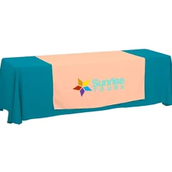 Serged 8-foot Closed-Back Table Throw and Runner Kit