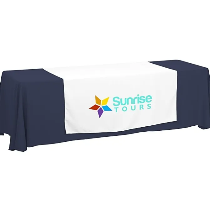 Serged 8-foot Closed-Back Table Throw and Runner Kit