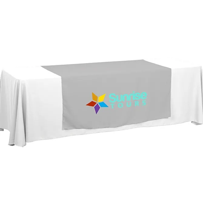 Serged 8-foot Closed-Back Table Throw and Runner Kit