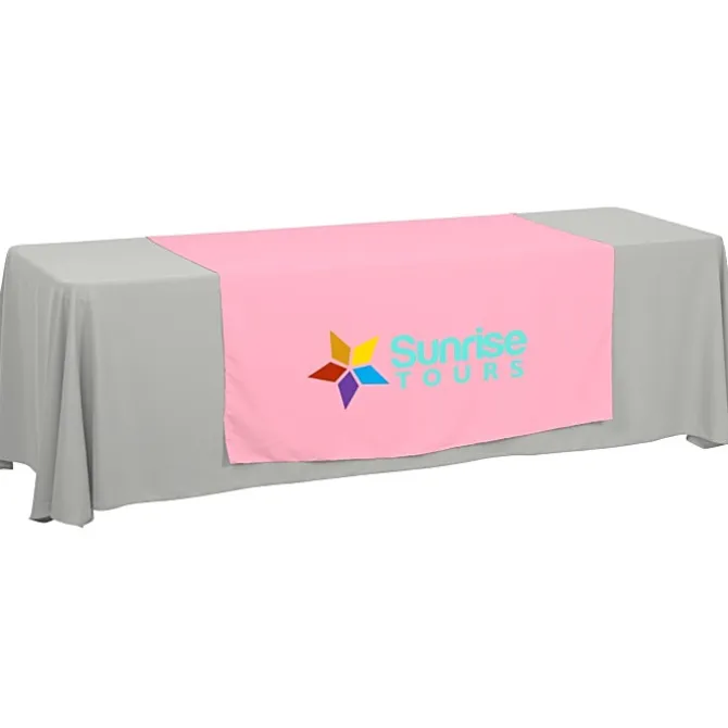 Serged 8-foot Closed-Back Table Throw and Runner Kit