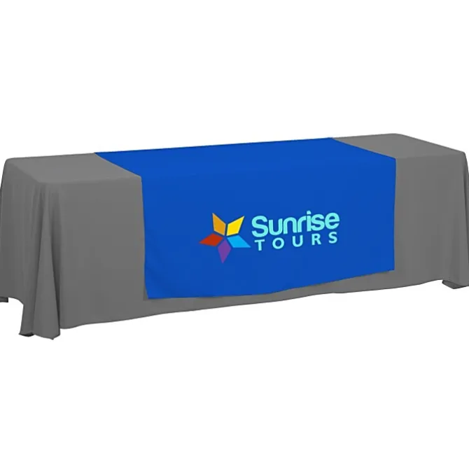 Serged 8-foot Closed-Back Table Throw and Runner Kit