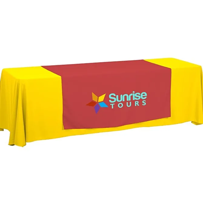 Serged 8-foot Closed-Back Table Throw and Runner Kit