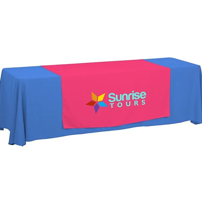 Serged 8-foot Closed-Back Table Throw and Runner Kit