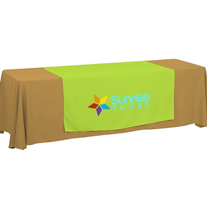 Serged 8-foot Closed-Back Table Throw and Runner Kit
