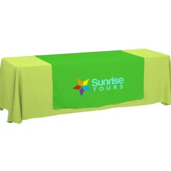 Serged 8-foot Closed-Back Table Throw and Runner Kit