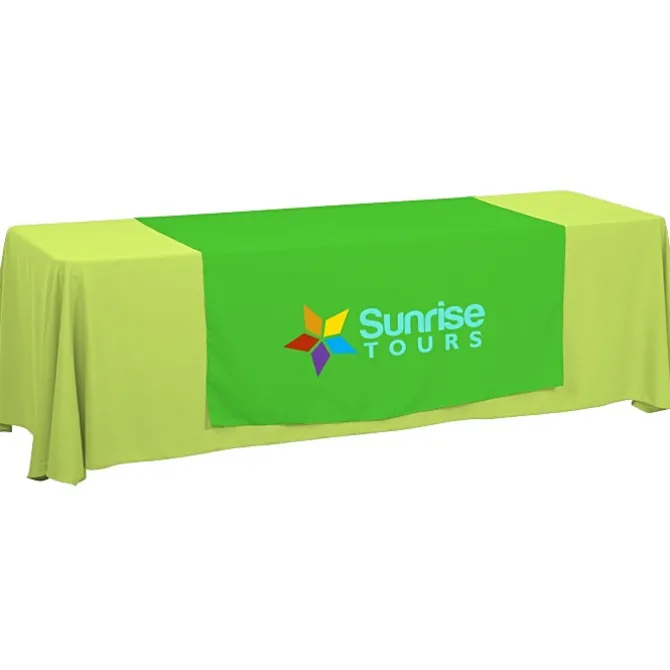 Serged 8-foot Closed-Back Table Throw and Runner Kit